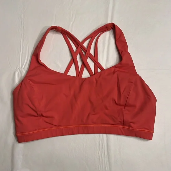 21. Lululemon Free to Be Serene Bra *Light Support Warm Coral - Picture 3 of 5